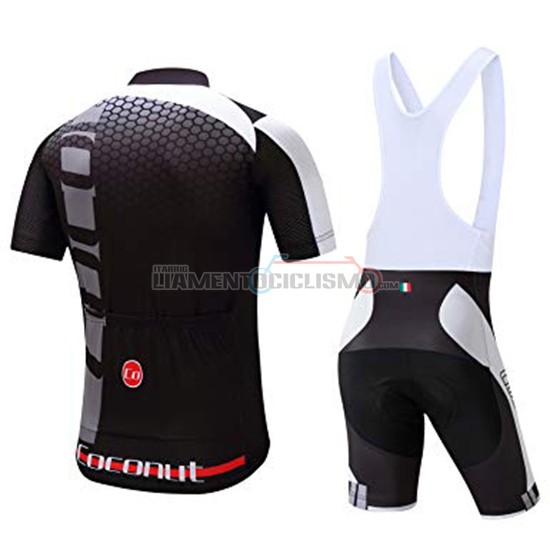 Abbigliamento Ciclismo Coconut Ropamo Manica Corta 2019 Nero Grigio